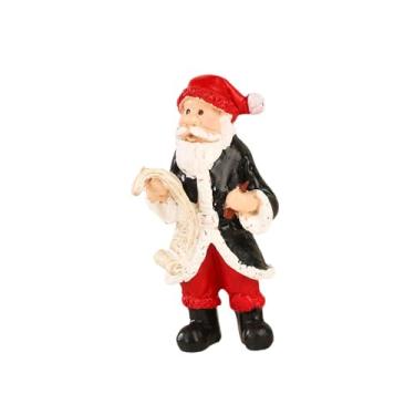 Imagem de CarpNettore Enfeite de Natal com Estatueta de Papai Noel, Decoração de Natal, Estatueta de Papai Noel para Mesa Ou Prateleira, Segurando uma caneta