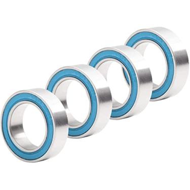 Imagem de 4 peças 3802-2RS MAX rolamento 15x24x7mm fileira dupla bolas completas suspensão de bicicleta peças de reparo de pivô 3802 2RS rolamentos de esferas