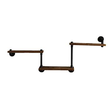 Imagem de Prateleiras flutuantes, suporte de parede, decoração criativa, prateleira de vinho de ferro forjado, prateleira de parede