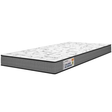 Imagem de Colchão Solteiro Plumatex Acction D33 (Firme) | 88x188x17cm | Espuma de Alta Densidade | Suporta até 110kg/Pessoa | Antiácaros e Hipoalergênico