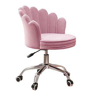 Imagem de Cadeira de mesa giratória moderna com rotação de 360° Cadeira de mesa ergonômica com suporte lombar e apoio de braço para pequenas casas e escritórios para cadeira de escritório em casa