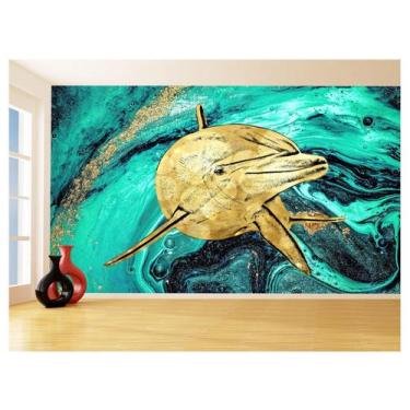 Imagem de Papel De Parede 3D Animais Pop Art Golfinho Cor 3,5M Pxa270 - Você Dec
