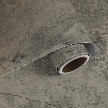 Imagem de VaryPaper Papel de parede de concreto envelhecido industrial de 61 cm x 1,201 cm de tamanho grande para paredes de quarto, papel de parede removível autoadesivo cinza para lavagem de limão papel de