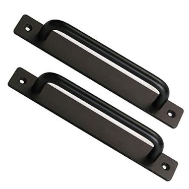 Imagem de STXYANGV Puxadores de porta de 2 peças, puxadores de porta deslizantes, maçanetas de porta de celeiro para portão de jardim puxadores de porta de guarda-roupa para portas de casa, portas de madeira