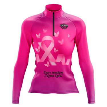 Imagem de Camisa De Ciclismo Feminina Manga Longa Outubro Rosa Rkc-Feminino