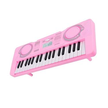 Imagem de Generic Piano de Teclado Infantil, Piano Digital Eletrônico Portátil de 37 Teclas para Crianças (Rosa)