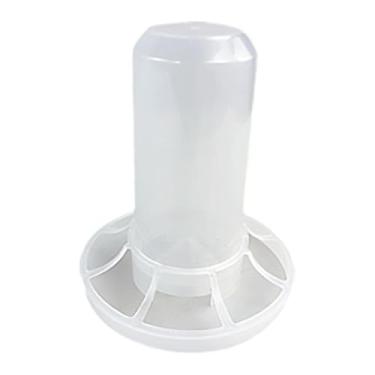 Imagem de Bothyi Alimentador automático para galinhas, dispensador de ração para aves, sem desperdício, com entradas, balde alimentador para patos, perus e codornas de, para 350g de Ração