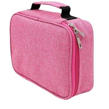 Imagem de Estojo para 72 Lápis, Necessaire com 3 Zíperes, Alça para Transporte, Organização Perfeita para Artistas!​(Red)