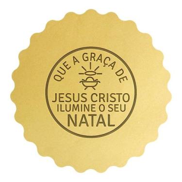 Imagem de Cortador Biscoito Natal Frase Que a Graça de Jesus - DOCE IMPRESSO, 8,