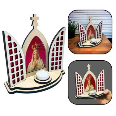 Imagem de Capela Oratório Nossa Senhora de Fátima Com Porta Vela - FORNECEDOR 9