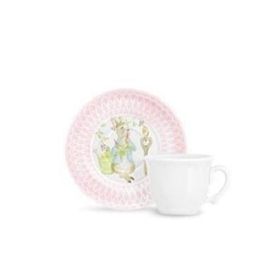 Imagem de Xícara de chá com pires lapin rosa - SCALLA