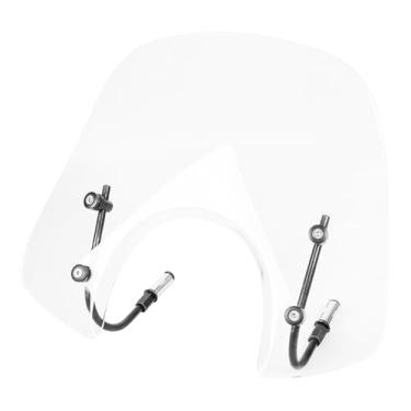 Imagem de Lorababer Scooter Bikes para para-brisa LX 50 125 150 para-brisa redondo dianteiro carenagem para-brisa defletor de vento viseira para Piaggio Vespa LX50 LX125 LX150 GT200 GTS250 GTS300 (transparente)