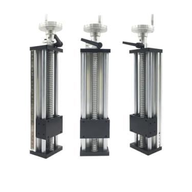 Imagem de Mesa deslizante manual de bancada de trabalho 100 ~ 500 mm Parafuso esférica de curso SFU1204/1605/1610 Serra de mesa CNC para volante (SFU1610, curso de 250 mm)