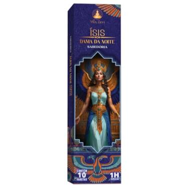 Imagem de Incenso Linha Egípcia 0% Carvão Ísis Dama Noite C/10 Varetas