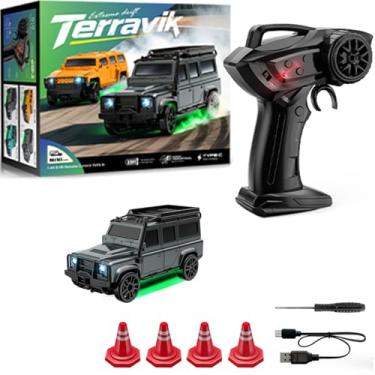 Imagem de KAIMIO 1:64 Scale Mini RC Truck with Gyro Full Proportional RTR 2.4Ghz Remote Control with RGB Lights