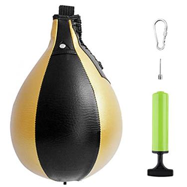 Imagem de Kit de Sacola Golpes Treinamento Couro PU Boxe MMA Muay Thai com Bomba Inflador para Coordenação Mano-Visual e Reflexos