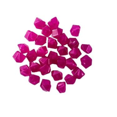 Imagem de 500pcs Pedras que Brilham no Escuro Fluorescentes em Forma de Diamante Decoração para Aquário Paisagem Aquática Jardim Caminho