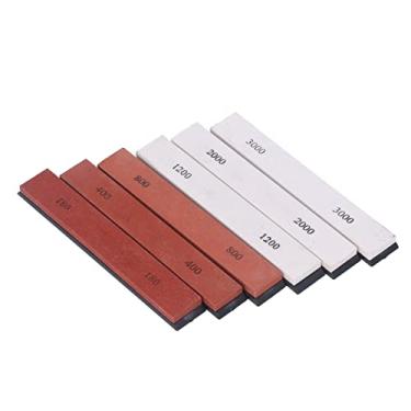 Imagem de aqxreight 6 PCS Pedra de Afiar Faca 180 400 800 1200 2000 3000 Afiador de Faca de Pedra de Amolar para Conjunto de Lâmina Pequeno e Fácil de Transportar, Afiação Bonita A é Uma de Tamanho Prático