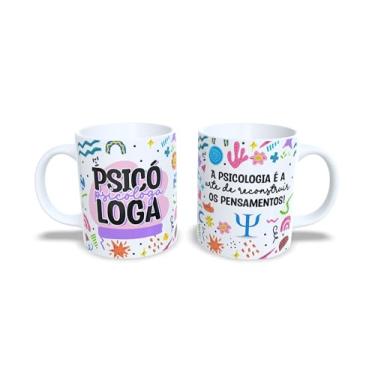 Imagem de Caneca de Cerâmica 325ml Profissões em Cores, Design Advogado, Branco com Padrão Colorido (17887)