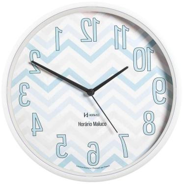 Imagem de Relógio De Parede Herweg Ref: 660059-021 Branco Horário Maluco
