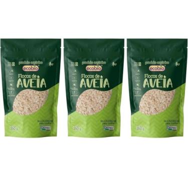 Imagem de Aveia Orgânica Ecobío Flocos - 250g - Kit com 3 unidades