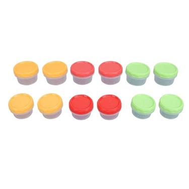 Imagem de Recipiente de armazenamento de alimentos de 12 pcs com parafuso no microondas de tampa e lavadora de louça Safe vazam alimentos de alimentos PP Latilheira de alimentos secos para