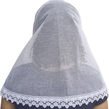 Imagem de Véu ccb tereza congregação cristã no brasil - Véus da Fer, Branco, Red