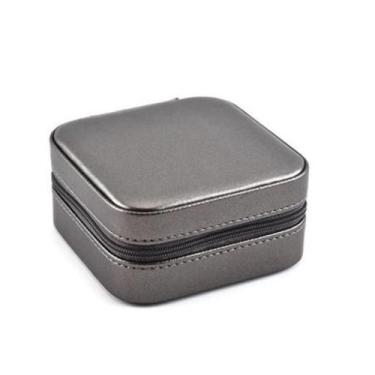 Imagem de Porta Joias Portátil em material sintético Cinza - JMH Sets