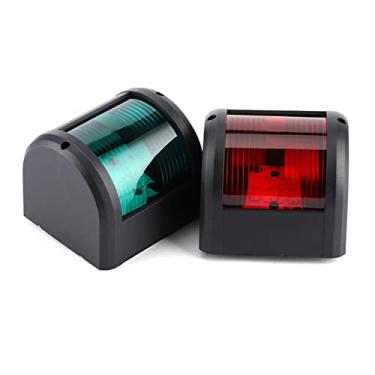 Imagem de Luocute Luzes de Navegação de Barco LED, 3W IP66 à Prova de água Luzes Laterais Verdes Vermelhas de Sinalização de Vela Marítima, para Barcos de Pesca de Pontão de Iate de Popa