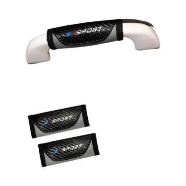 Imagem de Capa De Freio De Mão Para Carro Em Couro PU Fibra De Carbono Para Mulh