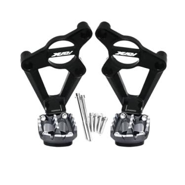 Imagem de Anti-derrapante Pedal Traseiro, Apoio Para Os Pés Dobrável, Apoio Para Os Pés Do Passageiro Para XADV XADV 750 2017-2019 2020(Black Grey 2)