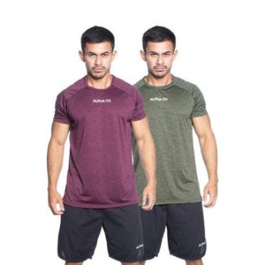 Imagem de Kit 2 Camisetas Dry Alpha Co Masculina-Masculino