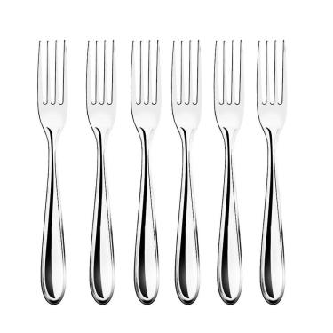 Imagem de Jogo 6 Garfos De Mesa Aço Inox Premium Design Lagoa Clássico - Tuut