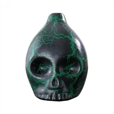 Imagem de Apito da Morte Asteca Gritando - Apito Cerâmico 126+ DB, Apito Mortal Mais Alto Perfeito para Halloween e Dias De Los Muertos (Preto + Verde)