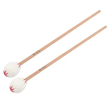 Imagem de RiToEasysports Marimba Marimba, 2 Peças Xilofone Teclado Malho Com Alças de Bordo e Cabeças de lã para Instrumentos de Percussão Iniciantes (poste de madeira careca)
