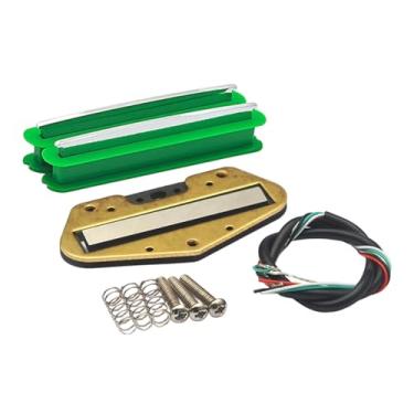 Imagem de harayaa Captador Mini Humbucker de Bobina Dupla, Fácil de Instalar, Compacto e de Alto Potência para Guitarra Elétrica, Verde