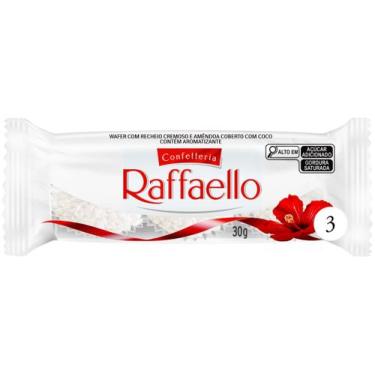 Imagem de Bombom Confetteria Wafer Raffaello Amêndoa e , 1 pacote com 3 bombons