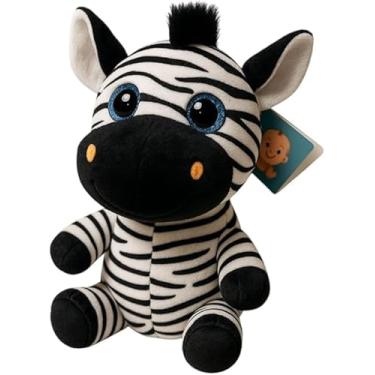 Imagem de Pelúcia Zebra 20cm Safari Selva Macia Fofa Brinquedo Educativo Decoração Infantil