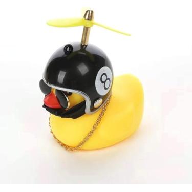 Imagem de Patinho Jack da Zueira (Com Led) - Pato de Borracha Decora Bike Moto - Aleatorio