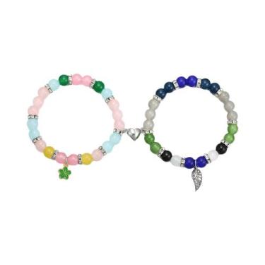 Imagem de Pulseiras De Casal Em Forma De Coração Com Pingente De Aranha 2 Peças 