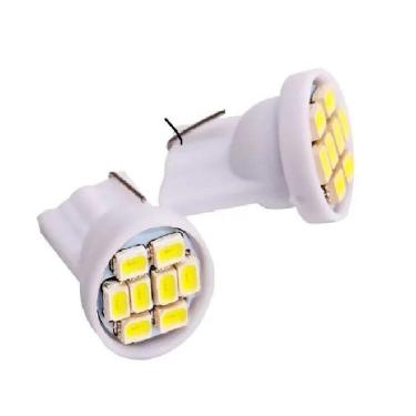 Imagem de 90 Lampada - T10 8 Leds Smd Pingo Luz W5W 1026 Automotiva