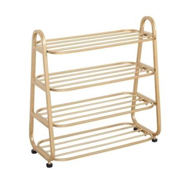 Imagem de 5sssallefaa Sapateiras de pé livres para armário de sapatos 3/4/5 níveis de suporte livre, sapateiras com almofadas ajustáveis, organizadores de armazenamento de sapatos de metal para porta de entrada