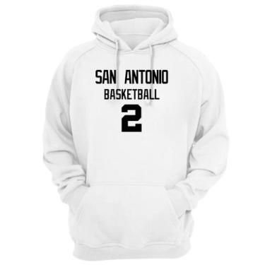 Imagem de Blusa Moletom Capuz Basquete San Antonio Basketball número 2 - Loja Cl