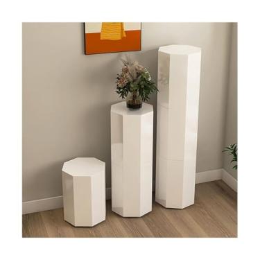 Imagem de Sapateira redonda 45/86/127 cm organizador de sapatos giratório 360° armário de sapatos economia de espaço prateleira de sapatos de metal