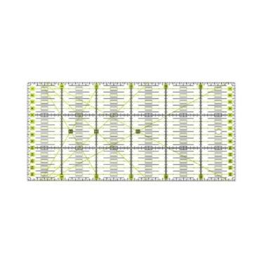 Imagem de Régua De Patchwork Transparente 30x15cm, Ferramenta De Corte De Acríli