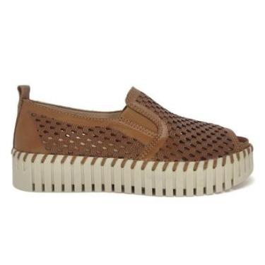 Imagem de Sapato Bottero Feminino Couro Vazado com Elástico 368101-Feminino