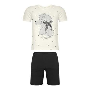 Imagem de Conjunto Infantil Menina Blusa Cachorrinha/Bermuda Alakazoo-Feminino