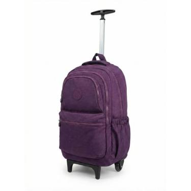 Imagem de Mochila De Rodinha Juvenil Escolar Feminino Masculino Haste de Alumini