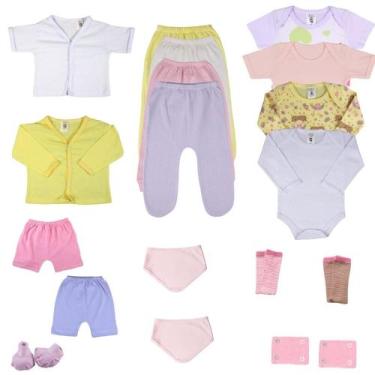 Imagem de Kit 19 Peças Roupa De Bebê Enxoval Completo Atacado RN P M G - BATUTIN