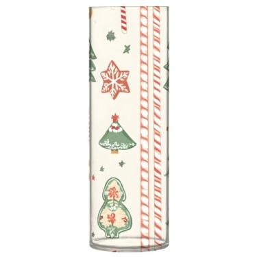 Imagem de Qilmy Biscoitos de Natal e vaso de bengala doce para flores, vaso de belas artes, decoração de casa para escritório, sala de jantar, sala de estar, casamento135